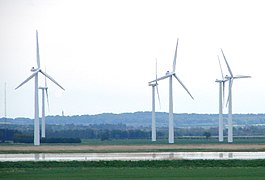 Windmühlen am Randers Fjord