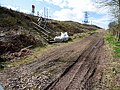 The siding was located at the top of this path (April 2016)