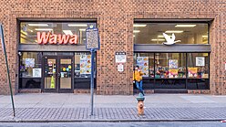 Photograph of a Wawa storefront