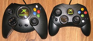 Original Xbox controller (left) with Controller S