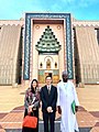 People in front of the mosque