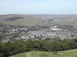 Buxton vom nahen Turm Solomon's Tower aus gesehen