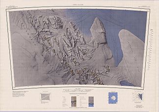 Kartenblatt mit dem Anderson Massif