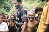 Children dressed up for sing sing in Yengisa, Papua New Guinea.