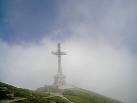 Kruis op de Caraiman in Bucegi