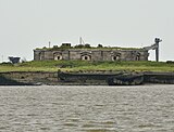 At Fort Darnet on the Medway, the casemates form a complete circle.