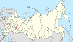 Udmurtya Özerk Sovyet Sosyalist Cumhuriyeti'nin sınırları