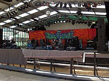 The stage set-up at the 2006 edition of Meredith Music Festival.