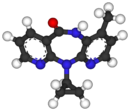 Ball-and-stick model of nevirapine