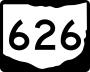 State Route 626 marker