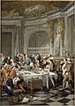 Die Austernmahlzeit, Öl auf Leinwand, Jean François de Troy (1735)