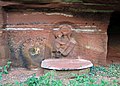 Wallerfangen, Marienaltar vor den Sandsteinhöhlen an der Saarengt