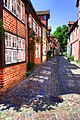 Lüneburg, Kreuzung „zum Meere“ und Neue Straße (Blick Richtung Südwest)