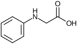 Strukturformel von N-Phenylglycin