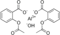 Hier haben wir Aluminium-bis(2-acetyloxybenzoat)hydroxid