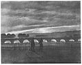 Caspar David Friedrich: Augustusbrücke in Dresden (Gemälde, 1931 verbrannt)