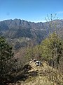 Mount Camiolo di Cima, Cima Camiolo or Pesòc with panorama of the village of Armo