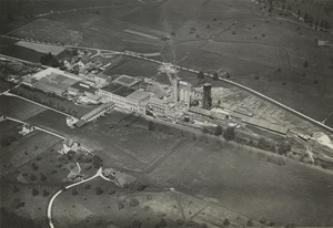 Papierfabrik Perlen mit Kraftwerk, 1946