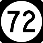 Straßenschild der Delaware State Route 72