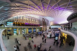 London King's Cross railway station departures concourse