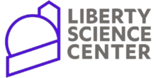 The logo of the Liberty Science Center