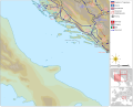 Map of invasion of Yugoslavia - Southwestern section map