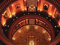 Glass block floor in the Michigan State Capitol