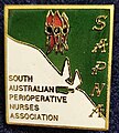 Membership badge of the South Australian Perioperative Nurses Association