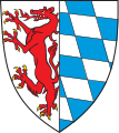 Ortenburger Panther in roter Darstellung im Wappen der Stadt Vilsbiburg