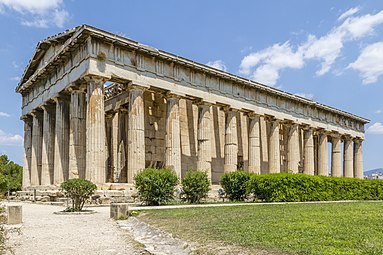 Temple of Hephaestus on the Agoraios Kolonos Hill, Athens, Greece, c.449 BC, unknown architect[47]