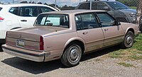 1989 Ninety-Eight Regency Brougham, rear view