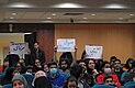 Studentenproteste an der Allameh-Tabataba'i-Universität gegen die Giftanschläge auf Schulmädchen (Februar 2023)
