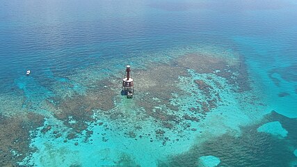 Carysfort reef and Lighthouse in 2024