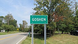 Goshen community sign