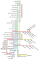 Map of Israel Railways currently used in the article.