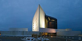 De JFK Library in Boston, Massachusetts