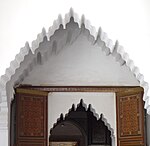 Lambrequin arches in the Bahia Palace in Marrakesh, Morocco (late 19th century)