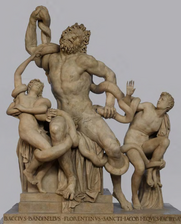 Gruppo del Laocoonte del Bandinelli, 1520, conservato alla Galleria degli Uffizi.