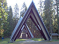 Chapel of St. Andrew the Apostle in Liperi, built in 1973, designed by Vilho Suonmaa