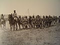 Die griechische 9. Infanteriedivision marschiert durch die anatolische Steppe