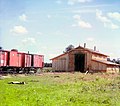 Train depot somewhere in Russia