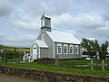 Gamla kirkjan í Reykholti reist 1886-1887.