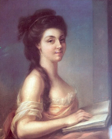 Sophie de Grouchy, self portrait, 1790s