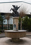 St.-Georgs-Brunnen beim Gasthaus Ritter St. Georg (heute Gasthaus Settele)