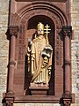 Figur Papst Gregors II. am rechten Turm