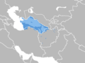 Turkmen Language distribution