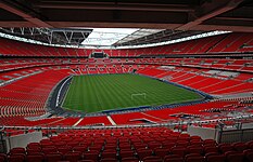 Az Európa-bajnokság döntőjének helyszíne, a londoni Wembley Stadion