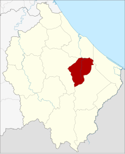 Karte von Narathiwat, Thailand, mit Cho-airong