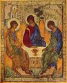 Andrey Rublev tarafından yapılmış Eski Ahit Doğu Ortodoks Teslis ikonası