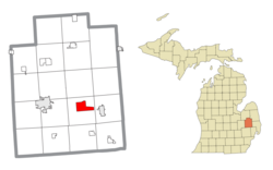 Location within Lapeer County